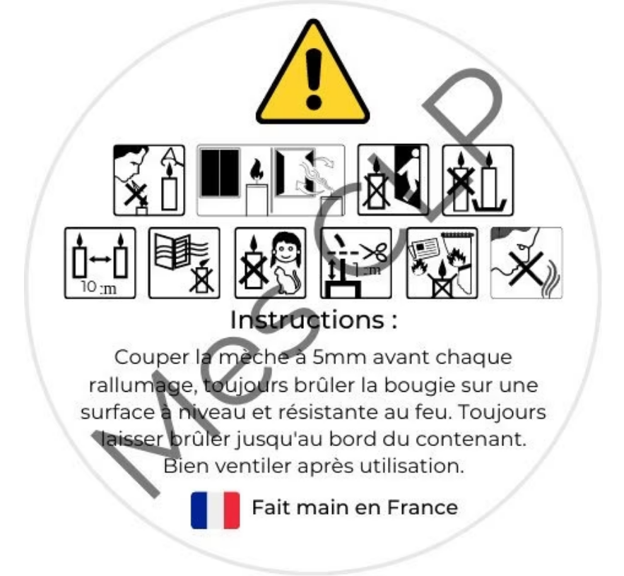 24 étiquettes AFNOR avec texte